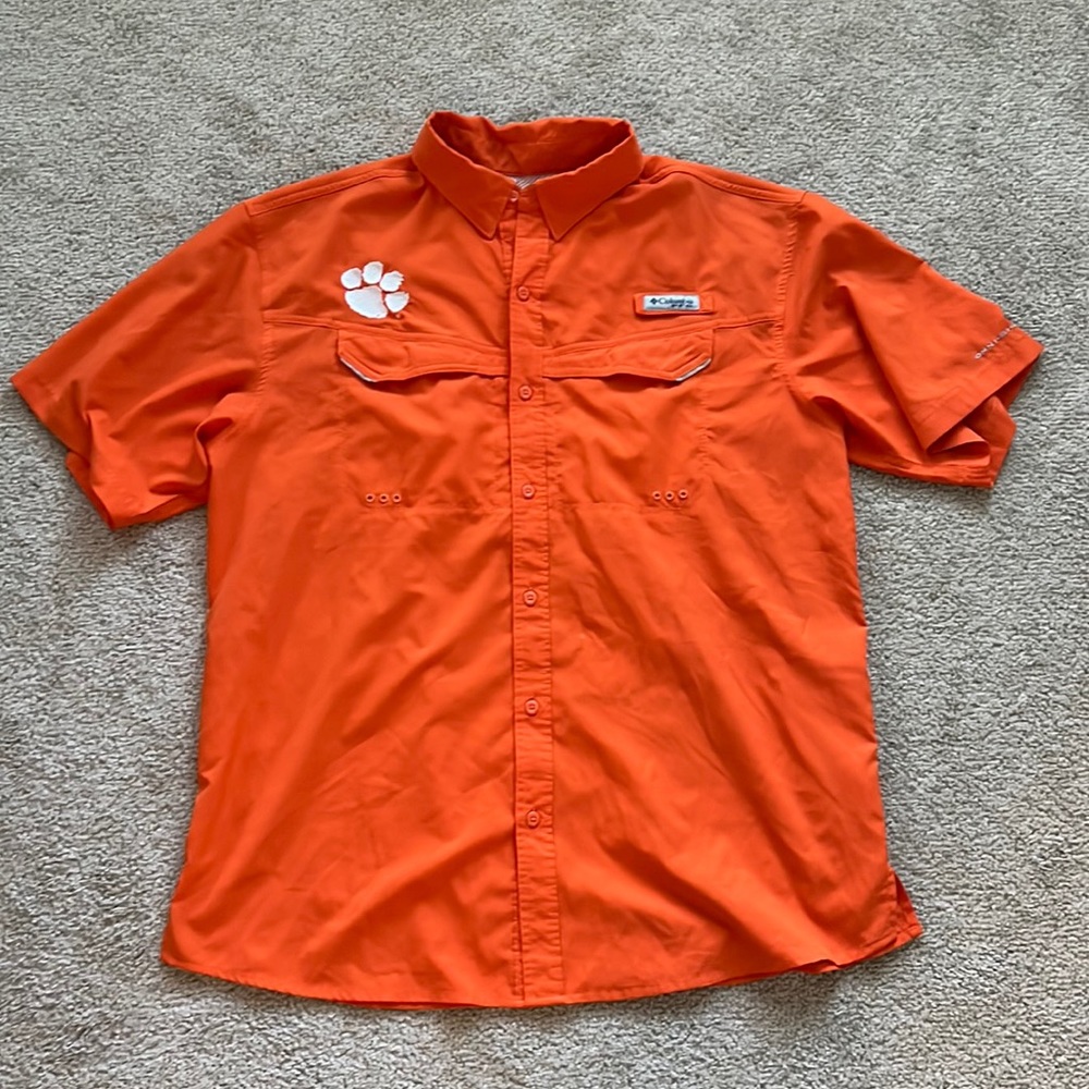 Mens Clemson Columbia PFG shirt